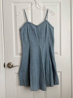 Cotton On Light Denim Blue Casual Tank Dress